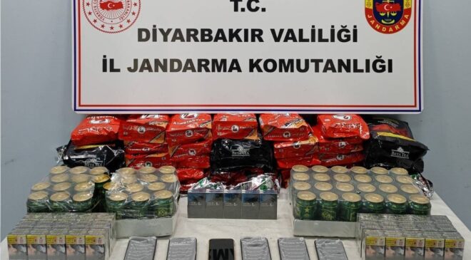 Diyarbakır’da kaçakçılık operasyonu: 58 kişiye işlem