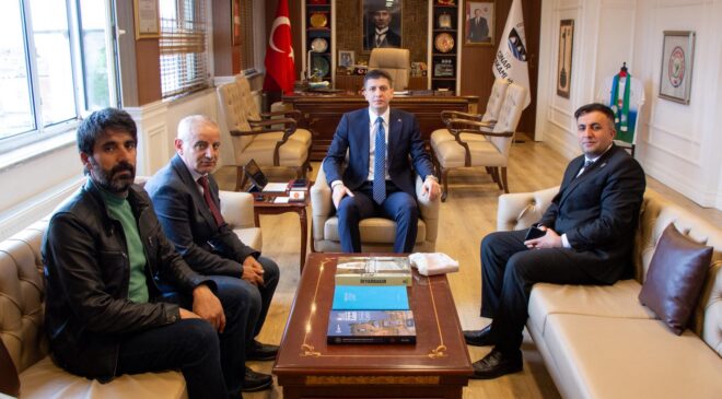 EMŞAV Diyarbakır Heyeti, Çınar Kaymakamı Zikrullah Erdoğan’ı Makamında Ziyaret Etti