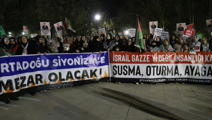 Diyarbakır’da Mescid-i Aksa ve idam yasası yürüyüşü