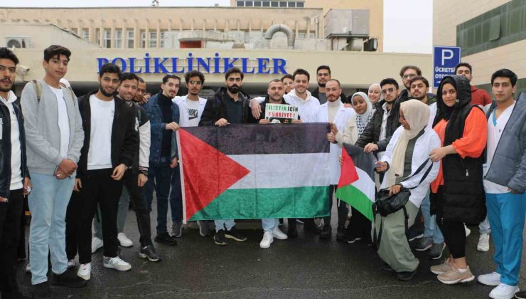 Diyarbakır’da sağlıkçılardan İsrail’in hastane saldırılarına tepki