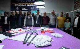 Diyarbakır’da sporculara malzeme desteği
