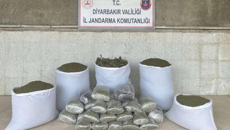 Diyarbakır’da 173 kilo esrar ele geçirildi