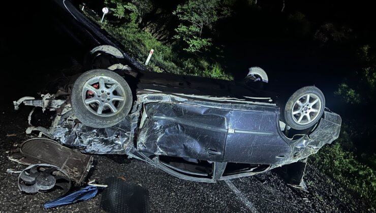 Elazığ’da otomobil takla attı: 1 ölü