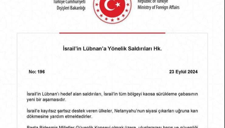 Dışişleri Bakanlığı, BM ve uluslararası kurumları göreve çağırdı