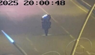 Kural ihlali yapan motosiklet sürücüsü KGYS’ye takıldı