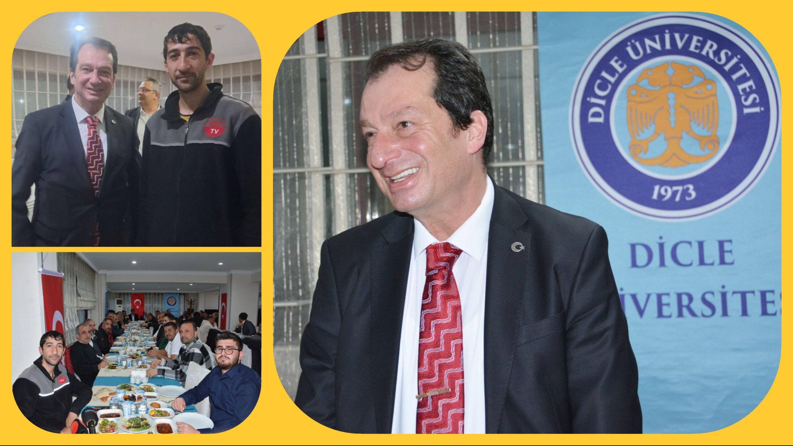 DİCLE ÜNİVEESİTESİ ERONAT GAZETECİLER İLE İFTAR PROGRAMINDA BULUŞTU