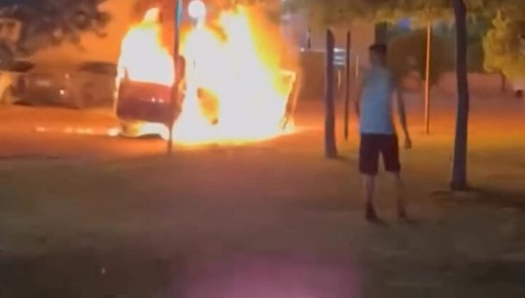 Diyarbakır’da bir şahıs önce aracını sonra kendini yaktı