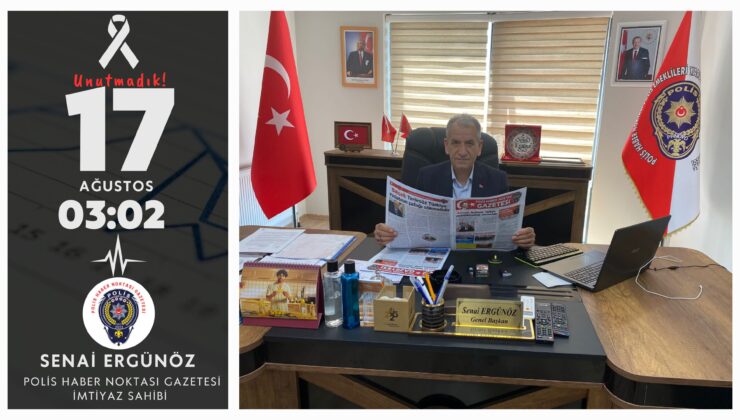 Gazeteci Senai Ergünöz’den 17 Ağustos Depremi Mesajı