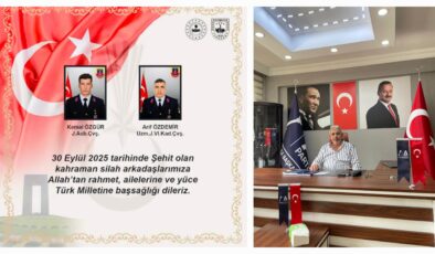 Başkan Musa Kurun “Aziz Şehitlerimize Rahmet, Milletimize Başsağlığı” Diliyorum