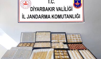 Diyarbakır’da kaçak altın ele geçirildi