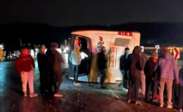 Diyarbakır otobüsü Osmaniye’de devrildi: 3 yaralı