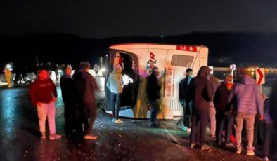 Diyarbakır otobüsü Osmaniye’de devrildi: 3 yaralı