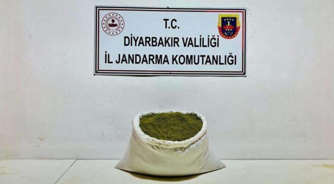 Diyarbakır’da 38 kilo uyuşturucu ele geçirildi
