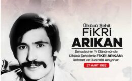 MHP, Ülkücü Şehit Fikri Arıkan’ı Şehadetinin Yıl Dönümünde Andı