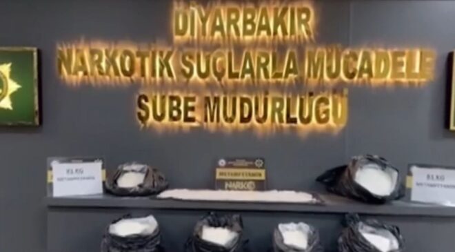 Diyarbakır’da 81 kilo uyuşturucu ele geçirildi