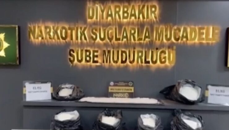 Diyarbakır’da 81 kilo uyuşturucu ele geçirildi