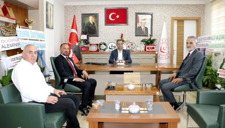 Aile ve Sosyal Hizmetler İl Müdürü Çeçen’e Emniyet ve Şehit Aileleri Temsilcilerinden “Hayırlı Olsun” Ziyareti
