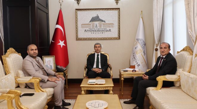 Afyonkarahisar Valisi Dr. Naci Aktaş’a Önemli Nezaket Ziyareti