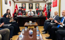 MHP Dilovası İlçe Teşkilatına İlk Hayırlı Olsun Ziyareti Şehit ve Gazi Aileleri Derneği’nden