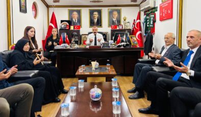 MHP Dilovası İlçe Teşkilatına İlk Hayırlı Olsun Ziyareti Şehit ve Gazi Aileleri Derneği’nden