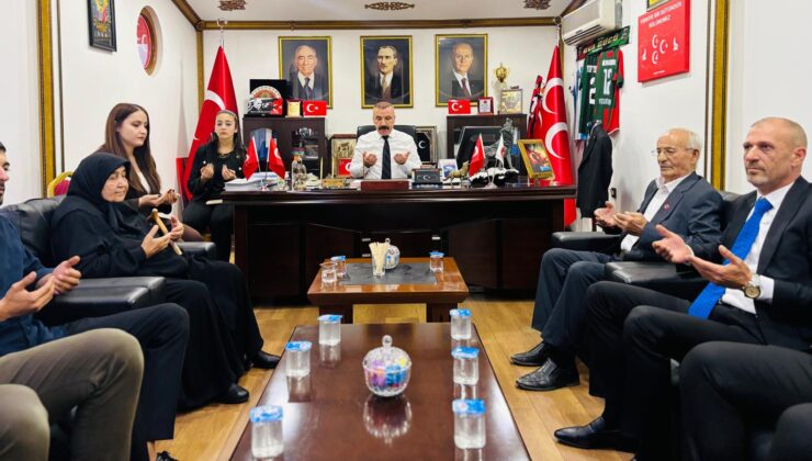MHP Dilovası İlçe Teşkilatına İlk Hayırlı Olsun Ziyareti Şehit ve Gazi Aileleri Derneği’nden