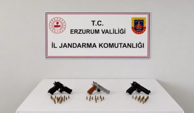 Erzurum’da düğün konvoyuna jandarma operasyonu: Silahlar ele geçirildi, ağır cezalar kesildi