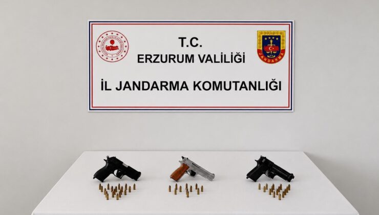 Erzurum’da düğün konvoyuna jandarma operasyonu: Silahlar ele geçirildi, ağır cezalar kesildi