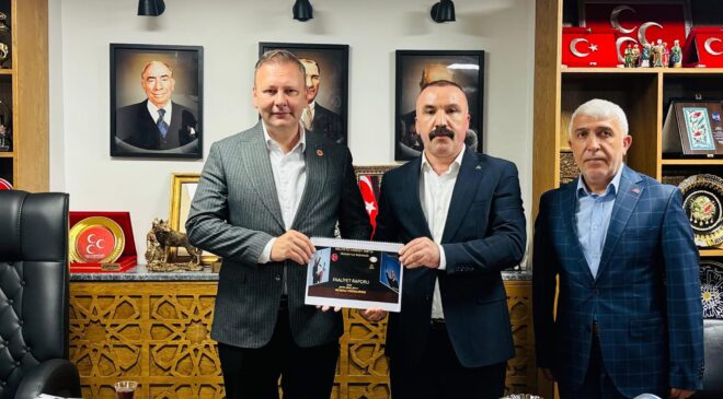 MHP Dilovası Teşkilatı Faaliyet Raporunu İl Başkanı Enes Emengen’e Sundu